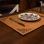 Hermia Juego de Salvamanteles Corpat - Walnut de 4 Piezas